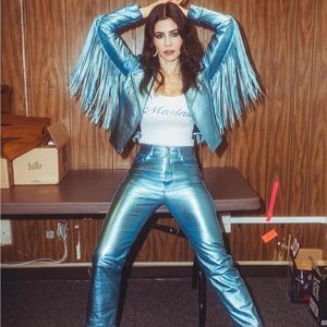 The Mighty Company - The Queensway Pant Metallic Blue BNWT Medium